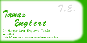 tamas englert business card